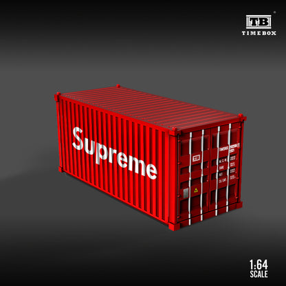Time Box 1/64 20ft Shipping Container Full Metal Made- Supreme Edition