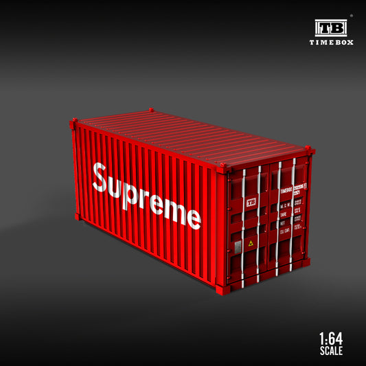 Time Box 1/64 20ft Shipping Container Full Metal Made- Supreme Edition