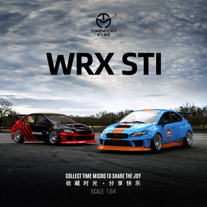Time Micro 1/64 Subaru WRX STI ADVAN Edition with Girl Figure