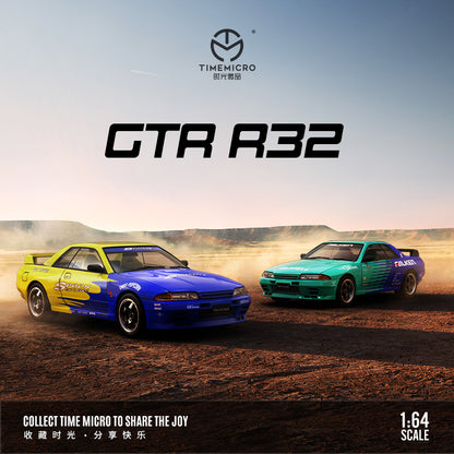 Time Micro 1/64 Nissan Skyline GT-R R32 Open Bonnet Engine Hood -Falken Edition