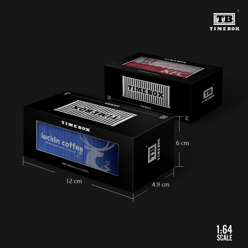 Time Box 1/64 20ft Shipping Container Full Metal Made- McDonald's Version
