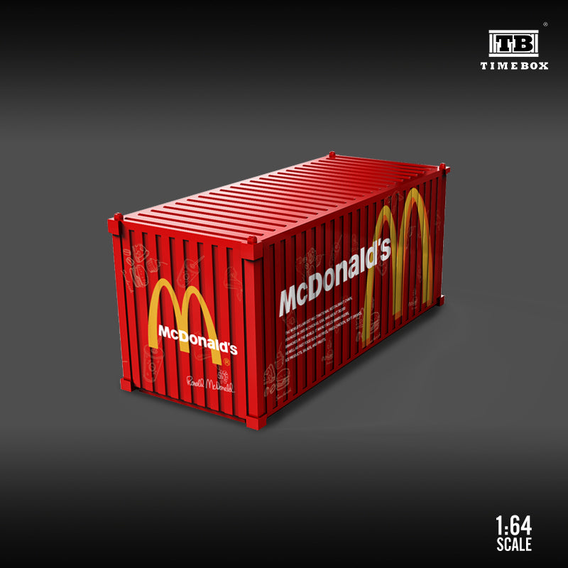 Time Box 1/64 20ft Shipping Container Full Metal Made- McDonald's Version
