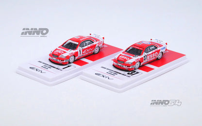 INNO64 1:64 Toyota Corona EXIV JTCC 1995 Boxset Collection #1 "ZENT" M. SEKIYA / #37 "ESSO" M. KRUMM