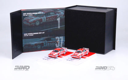 INNO64 1:64 Toyota Corona EXIV JTCC 1995 Boxset Collection #1 "ZENT" M. SEKIYA / #37 "ESSO" M. KRUMM