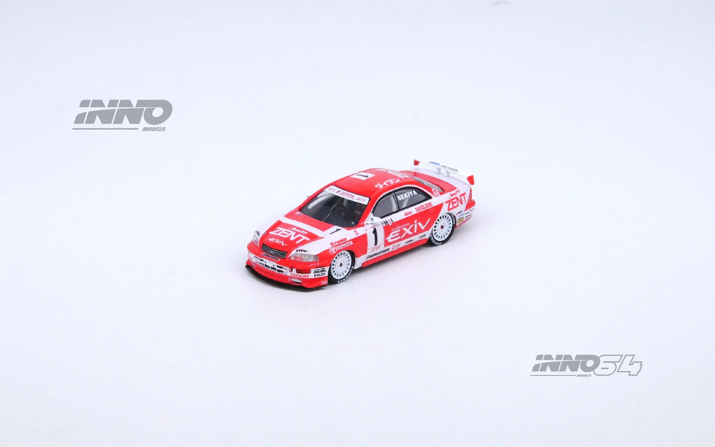 INNO64 1:64 Toyota Corona EXIV JTCC 1995 Boxset Collection #1 "ZENT" M. SEKIYA / #37 "ESSO" M. KRUMM