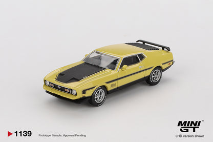 Mini GT 1:64 Ford Mustang Mach1 Grabber Yellow (MGT01039-CH)