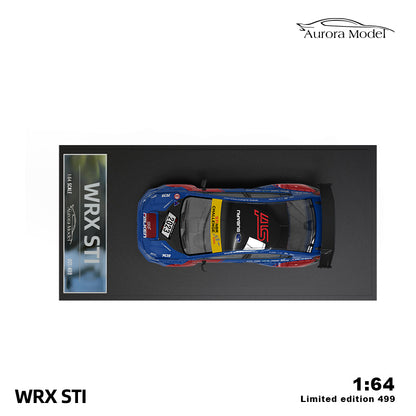 Aurora Model 1:64 Subaru WRX STI Nurburging WRX NBR Challenge 2023 Blue