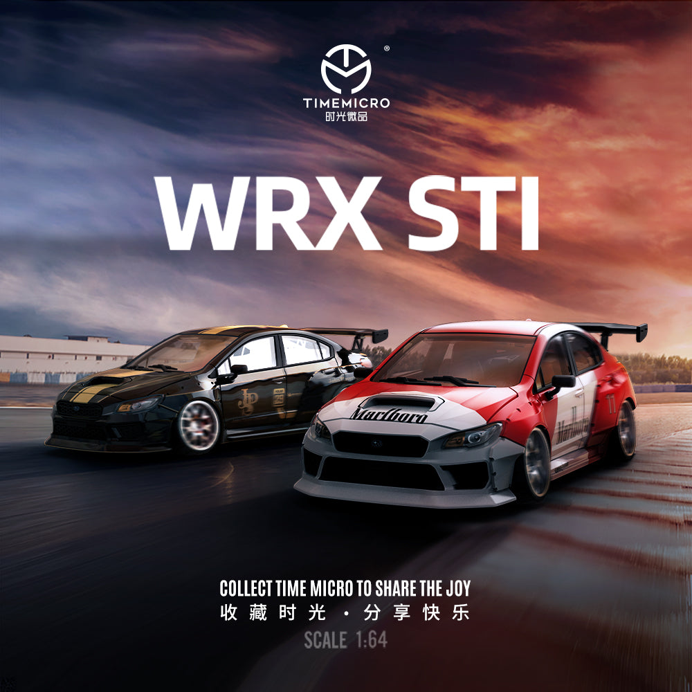 Time Micro 1:64 Subaru WRX STI JPS Edition with Model Girl Figure