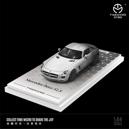 Time Micro 1:64 Mercedes Benz SLS Silver Stars