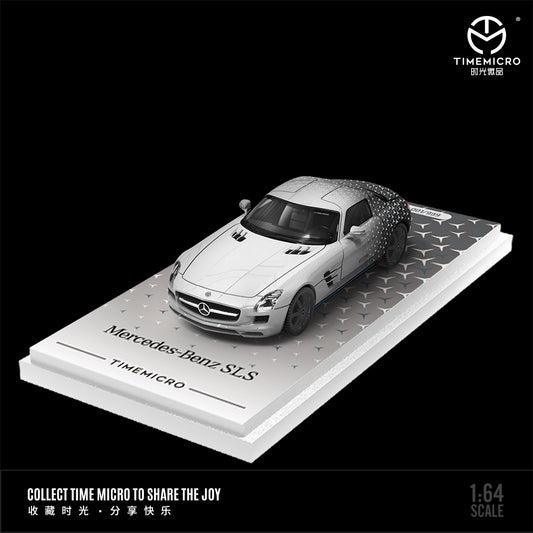 Time Micro 1:64 Mercedes Benz SLS Silver Stars