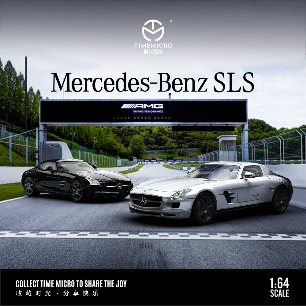 Time Micro 1:64 Mercedes Benz SLS Silver Stars