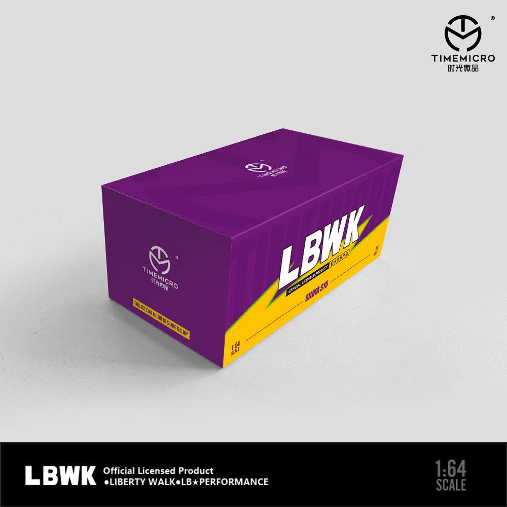 Time Micro 1:64 Nissan Silvia S15 LBWK Purple Flash Openable Engine Hood - Gift Box Version