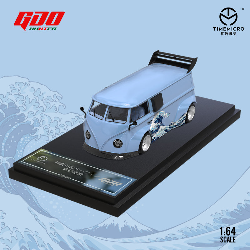 Time Micro X GDO 1:64 Volkswagen Kombi Camper Van T1 Japanese Kanagawa Surfing Wave Edition