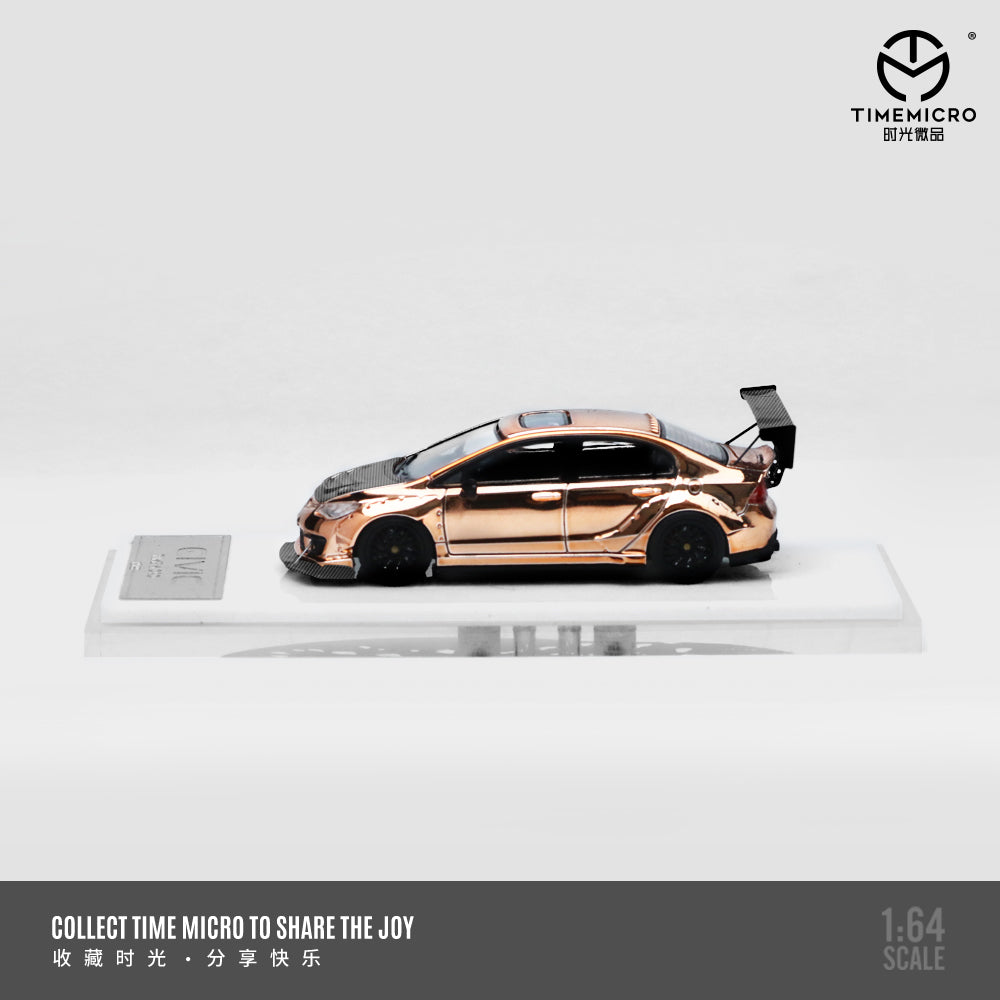 Time Micro 1:64 Honda Civic Type R FD2 Modified Rose Gold