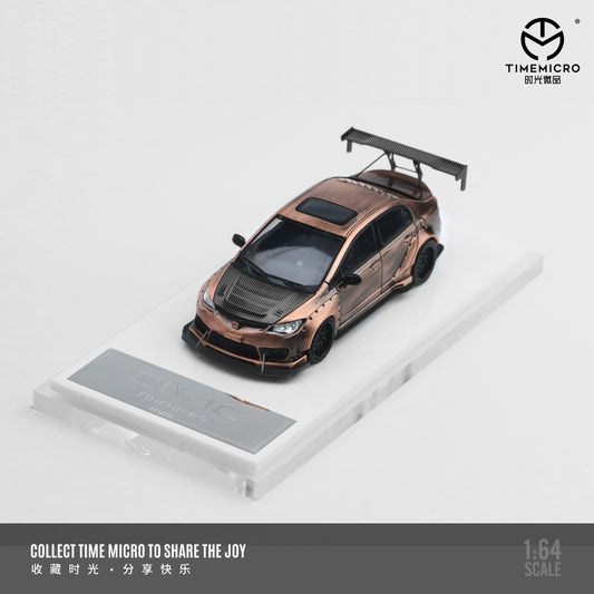Time Micro 1:64 Honda Civic Type R FD2 Modified Brushed Bronze