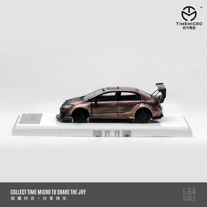Time Micro 1:64 Honda Civic Type R FD2 Modified Brushed Bronze