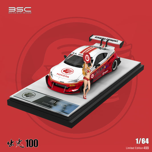 BSC 1:64 Toyota GR86 Idemitsu 100 Edition with Model Girl Figure