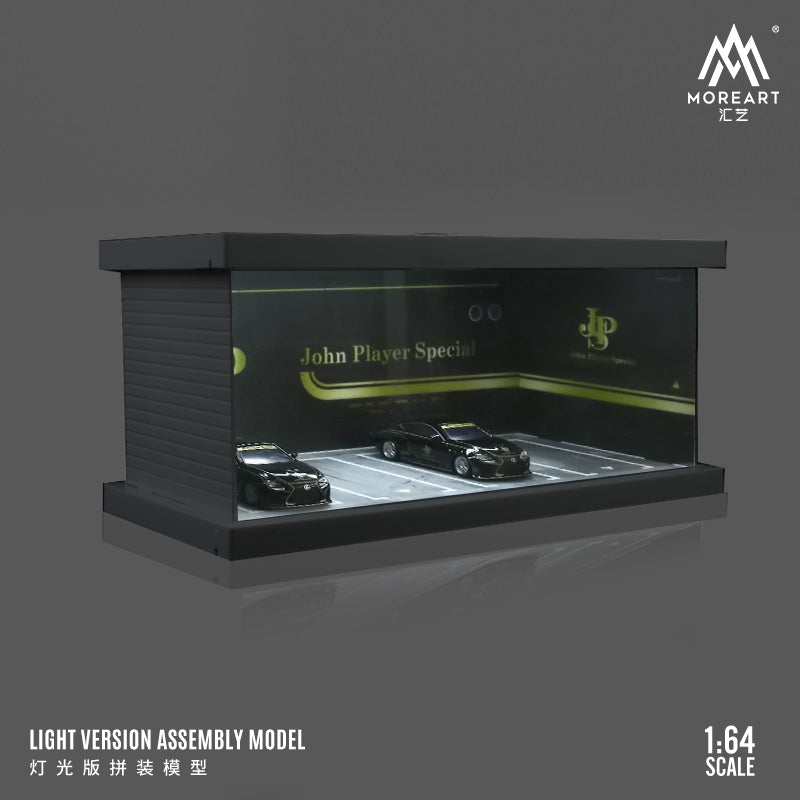 MoreArt 1/64 Parking Lot Scene Diorama Premier ABS Material Version with LED Light - JPS Edition