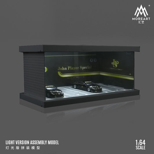 MoreArt 1/64 Parking Lot Scene Diorama Premier ABS Material Version with LED Light - JPS Edition