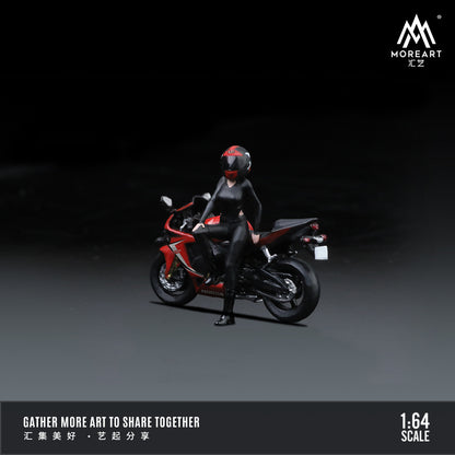 MoreArt 1:64 Honda Internet Celebrity Beauty Motorcycle Doll Set (1 Motorcycle + 1 Figure)