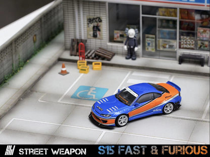 Street Weapon 1:64 Nissan Silver S15 Rocket Bunny Fast & Furious Mona Lisa