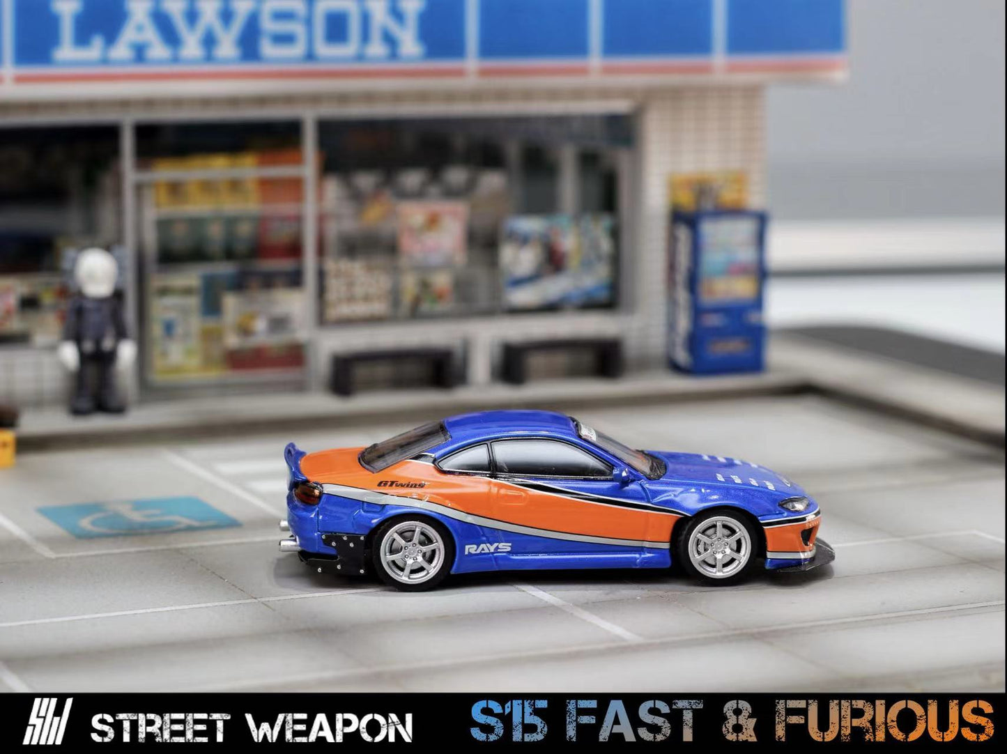 Street Weapon 1:64 Nissan Silver S15 Rocket Bunny Fast & Furious Mona Lisa