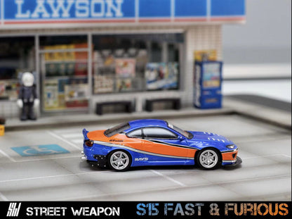 Street Weapon 1:64 Nissan Silver S15 Rocket Bunny Fast & Furious Mona Lisa