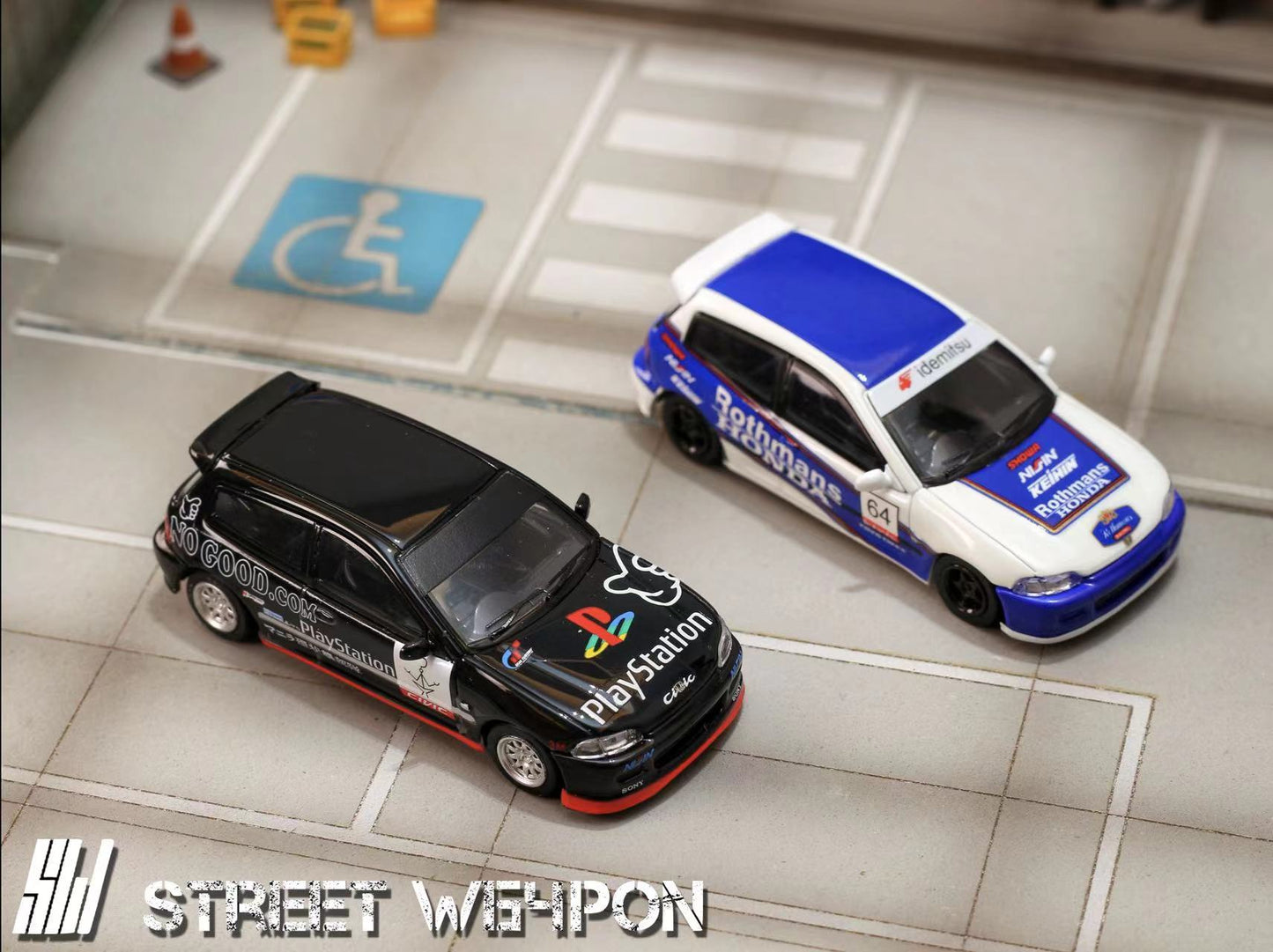 Street Weapon 1:64 Honda CIVIC EG6 Spoon Play Station Edition