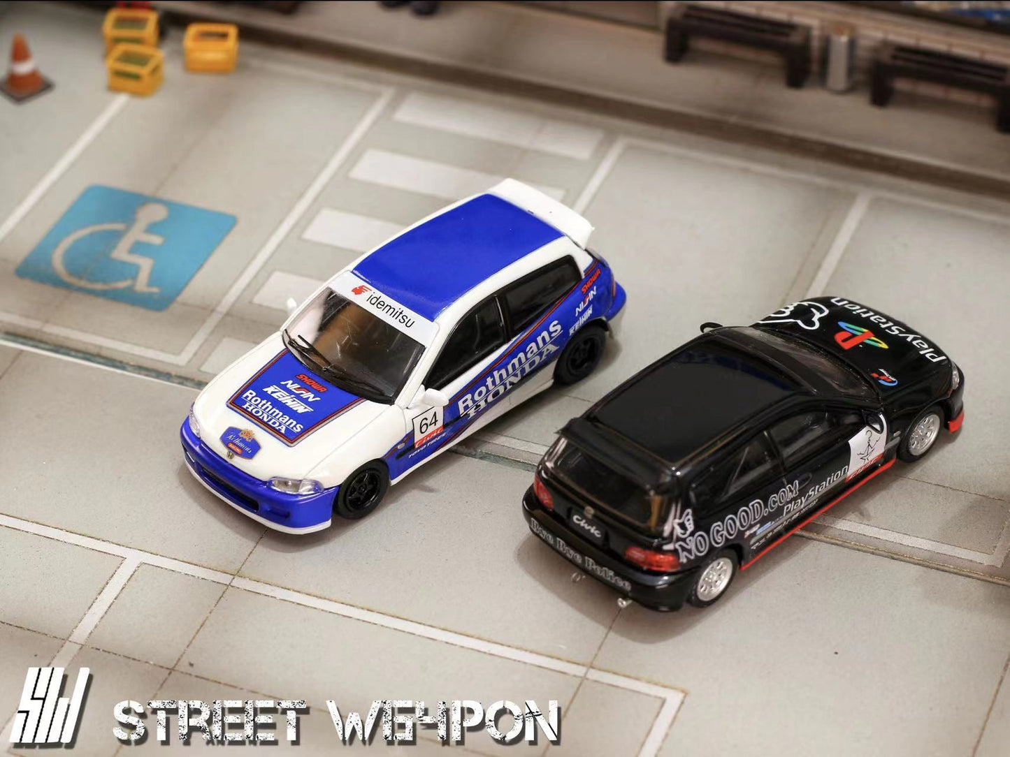 Street Weapon 1:64 Honda CIVIC EG6 Spoon Play Station Edition