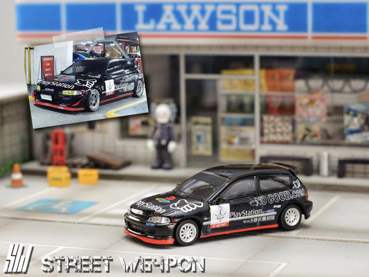 Street Weapon 1:64 Honda CIVIC EG6 Spoon Play Station Edition
