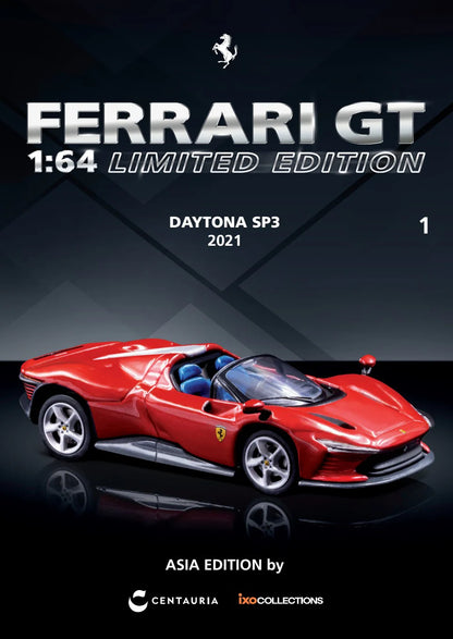 CENTAURIA x IXO COLLECTIONS 1:64 FERRARI GT 1:64 Magazine ASIA EDITION - FERRARI DAYTONA SP3 2021 (English Version)