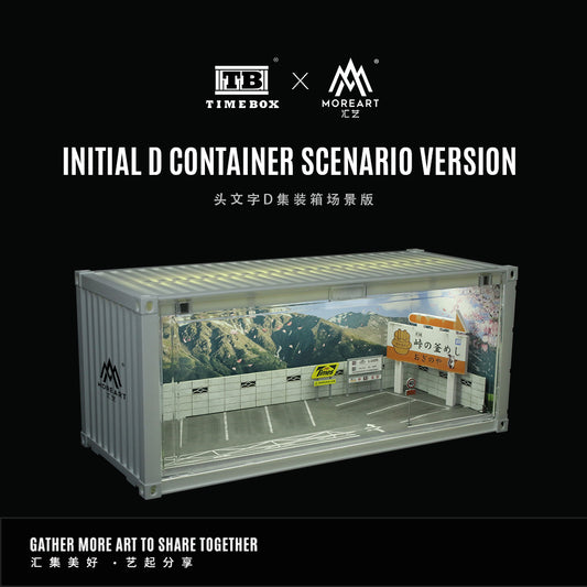 MoreArt x Time Box 1:64 Initial D Container Scenario LED Lighting Diorama Container - Version A