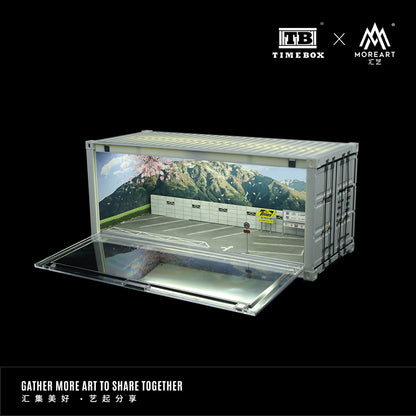 MoreArt x Time Box 1:64 Initial D Container Scenario LED Lighting Diorama Container - Version A