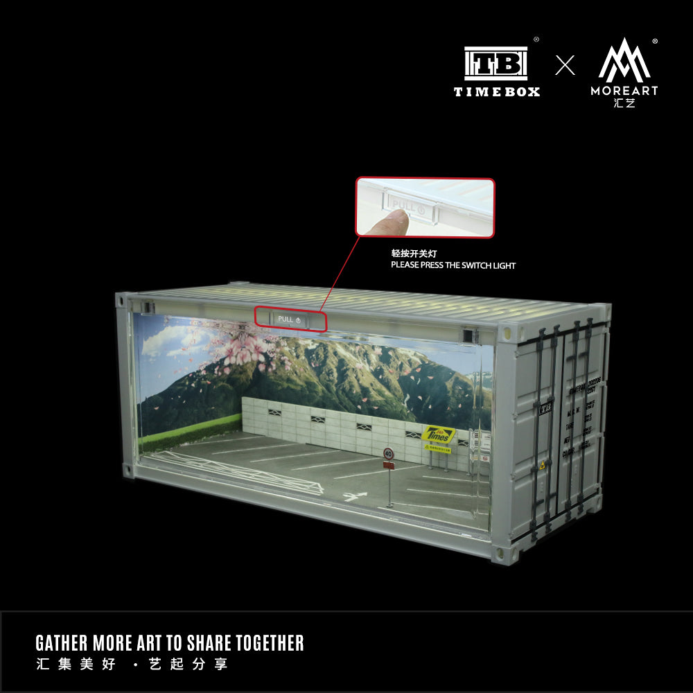 MoreArt x Time Box 1:64 Initial D Container Scenario LED Lighting Diorama Container - Version A