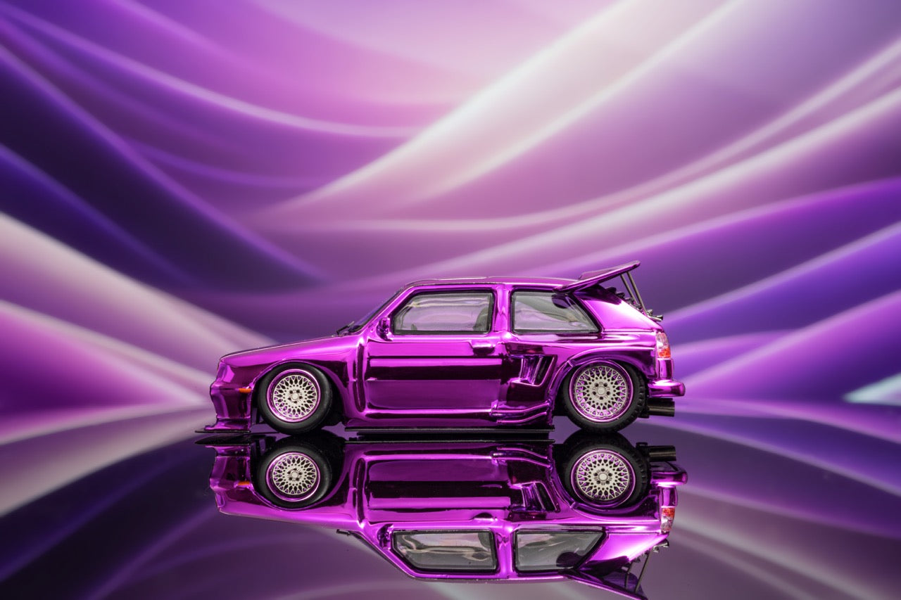 Liberty64 1:64 Volkswagen Golf MK2 KS Concept Chrome Purple