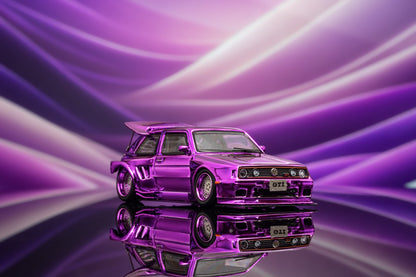 Liberty64 1:64 Volkswagen Golf MK2 KS Concept Chrome Purple