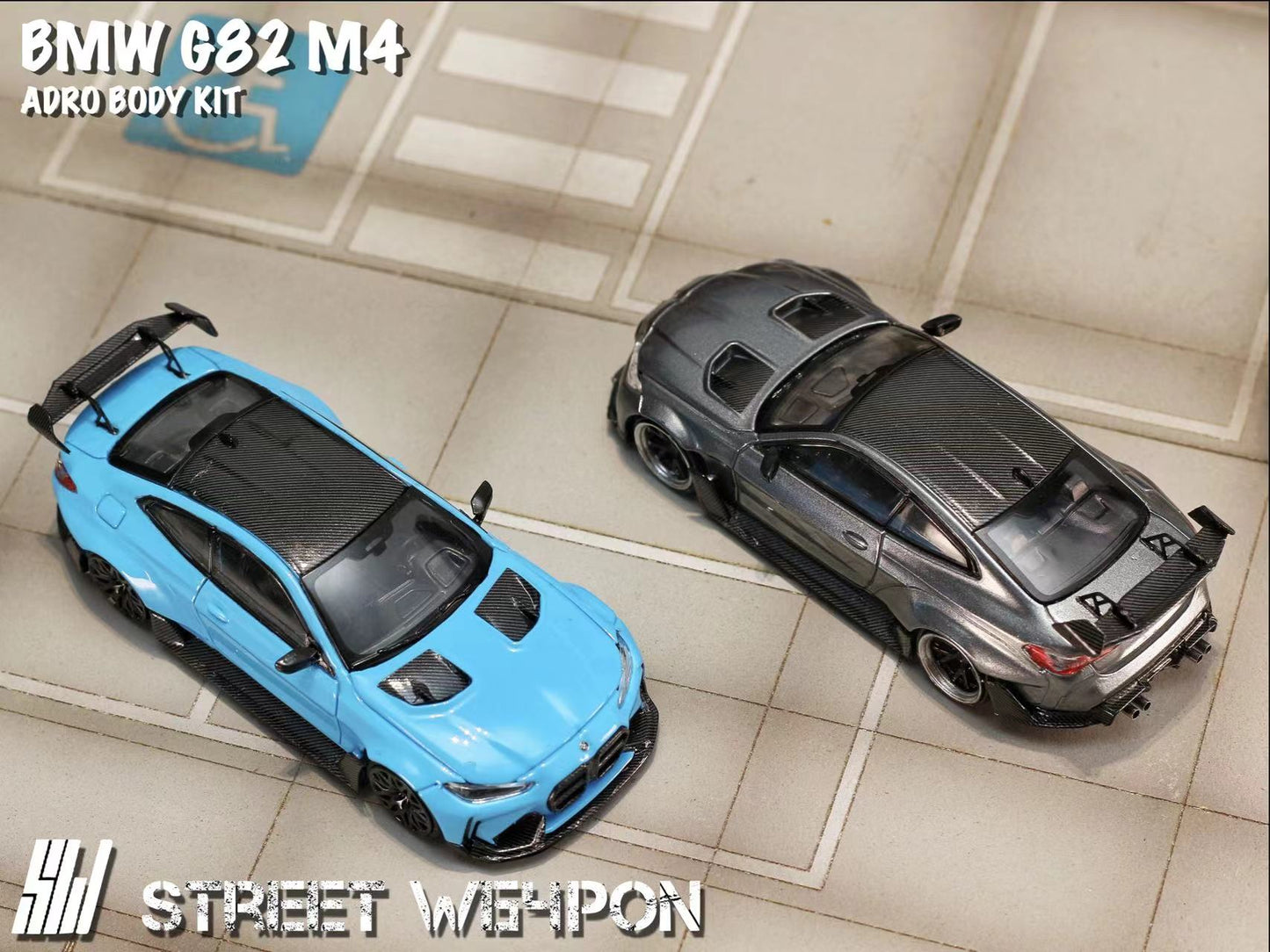 Street Weapon 1:64 BMW G28 M4 Miami Blue
