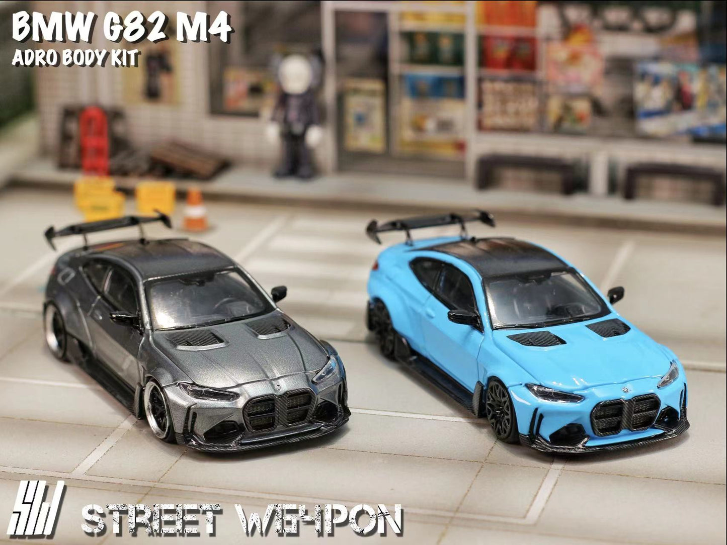 Street Weapon 1:64 BMW G28 M4 Miami Blue