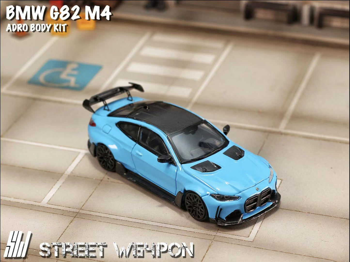 Street Weapon 1:64 BMW G28 M4 Miami Blue