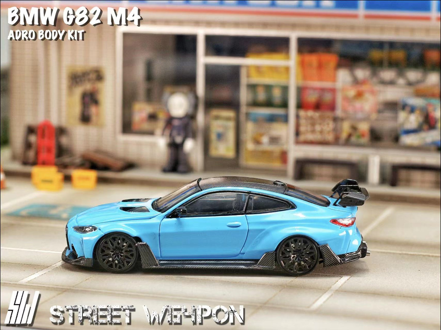 Street Weapon 1:64 BMW G28 M4 Miami Blue