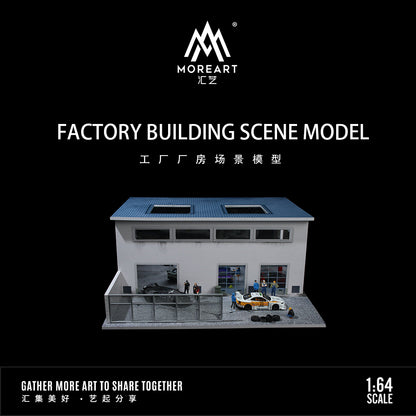 MoreArt 1:64 Factory Building Scene Model LED Light Diorama