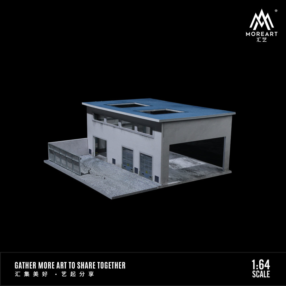 MoreArt 1:64 Factory Building Scene Model LED Light Diorama