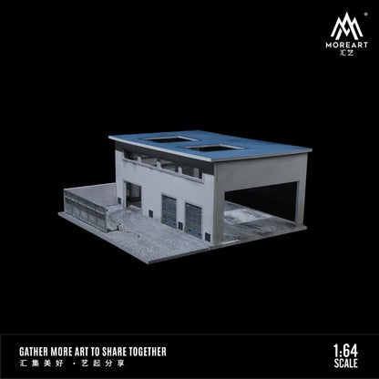MoreArt 1:64 Factory Building Scene Model LED Light Diorama