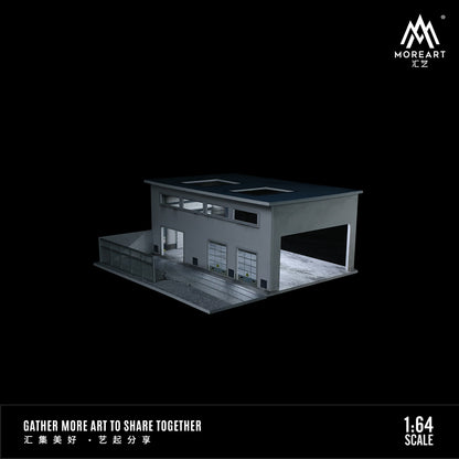 MoreArt 1:64 Factory Building Scene Model LED Light Diorama