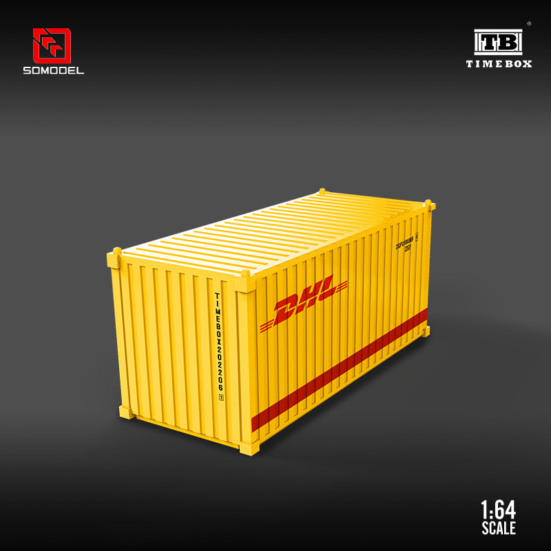 Time Box 1/64 20ft Shipping Container Full Metal Made- DHL Version