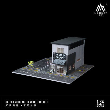 MoreArt 1:64 Japanese Ramen Restaurant Scene Model LED Light Diorama