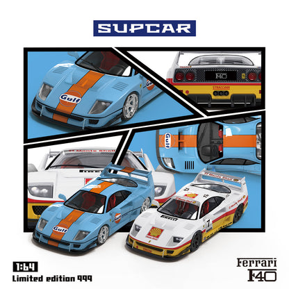 Supcar 1:64 Ferrari F40 Shell Edition in Premium Box Packaging