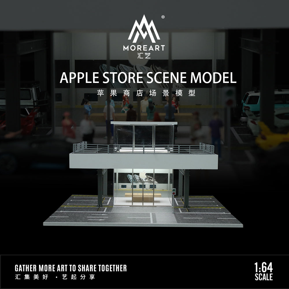 MoreArt 1:64 Apple Store Scene Model LED Lighting Diorama