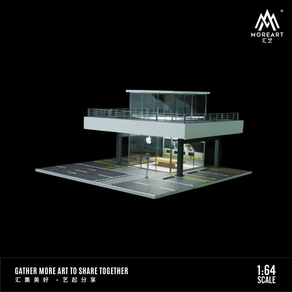 MoreArt 1:64 Apple Store Scene Model LED Lighting Diorama