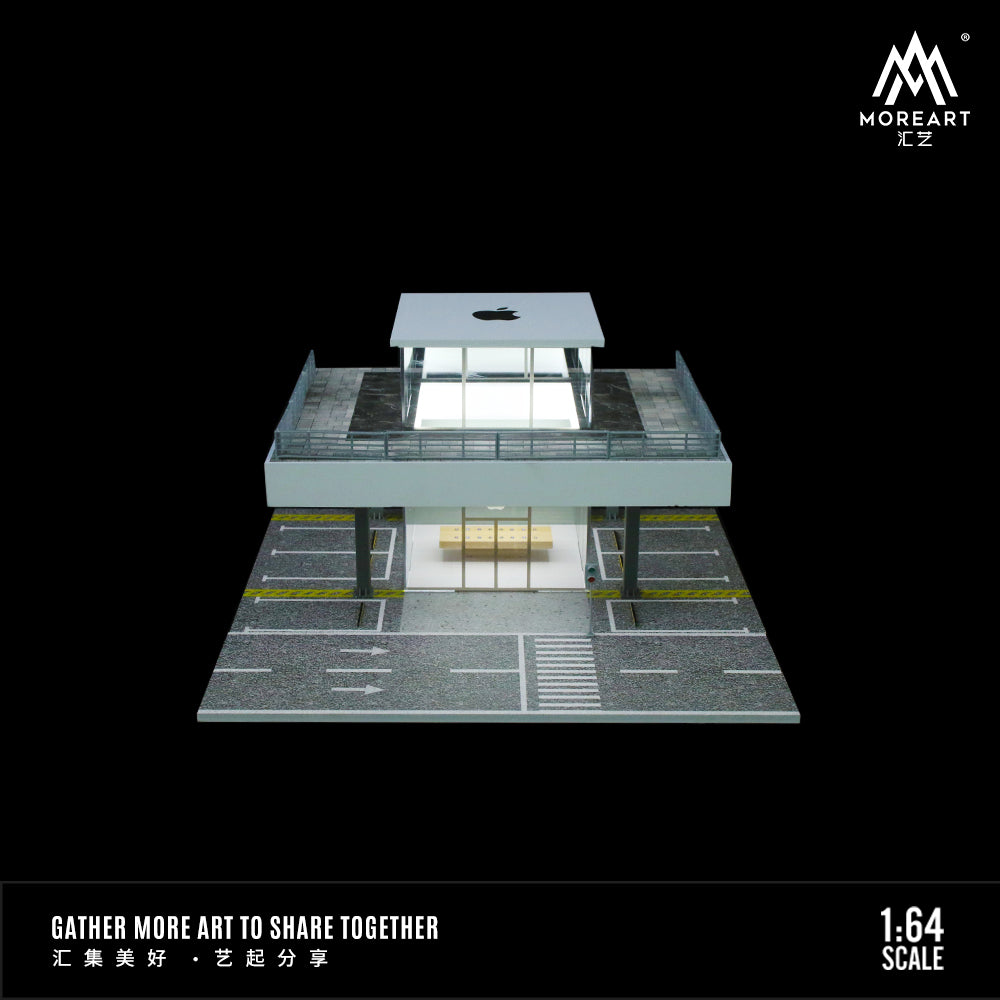 MoreArt 1:64 Apple Store Scene Model LED Lighting Diorama
